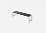 Plankebænk 176 cm sort