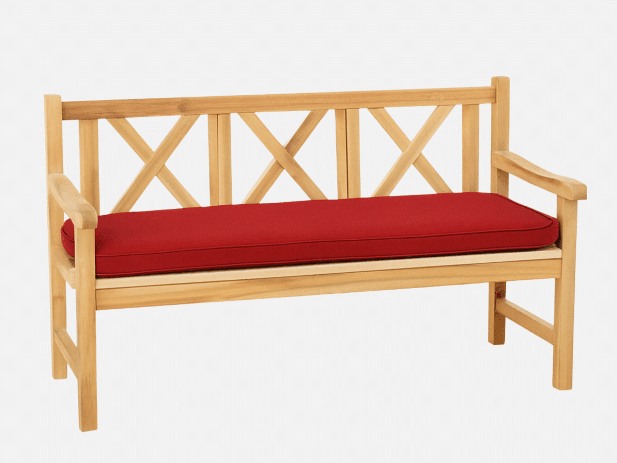 Bænkhynde Rød Luksus Dralon 150 cm