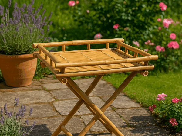 Bakkebord bambus 63x43x74 cm