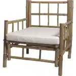 Stol Bambus med hynde 70x70 cm