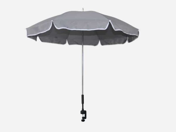 Bordparasol Grå - 116 cm Ø.