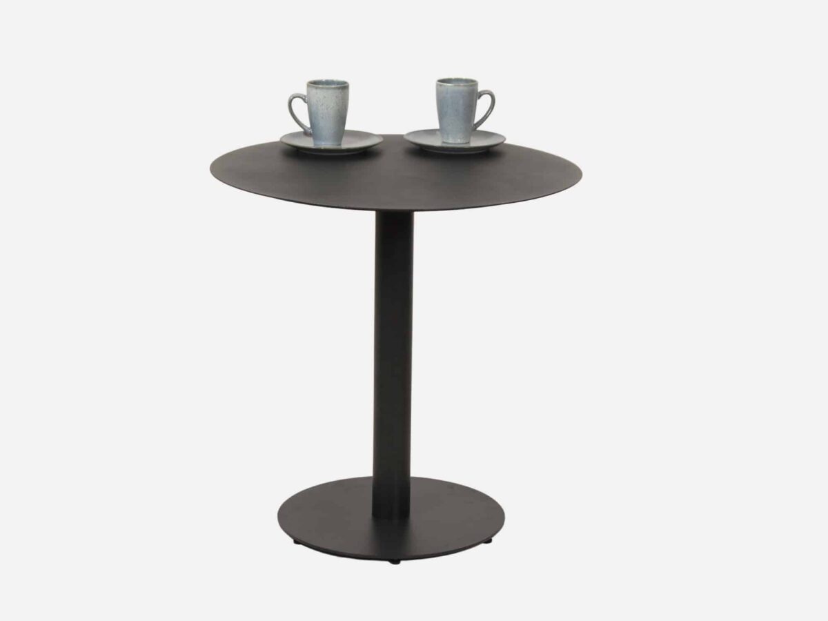 Cafebord Sort Metal 70 cm Ø
