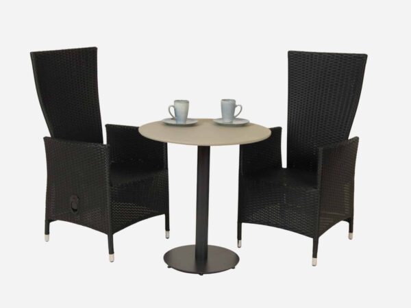 Cafesæt Sort 70 Cm Ø Durafit Freja