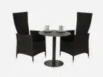 Cafesæt Sort 70 Cm Metal Freja