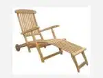 Dækstol luksus Teak med hjul Sapsi