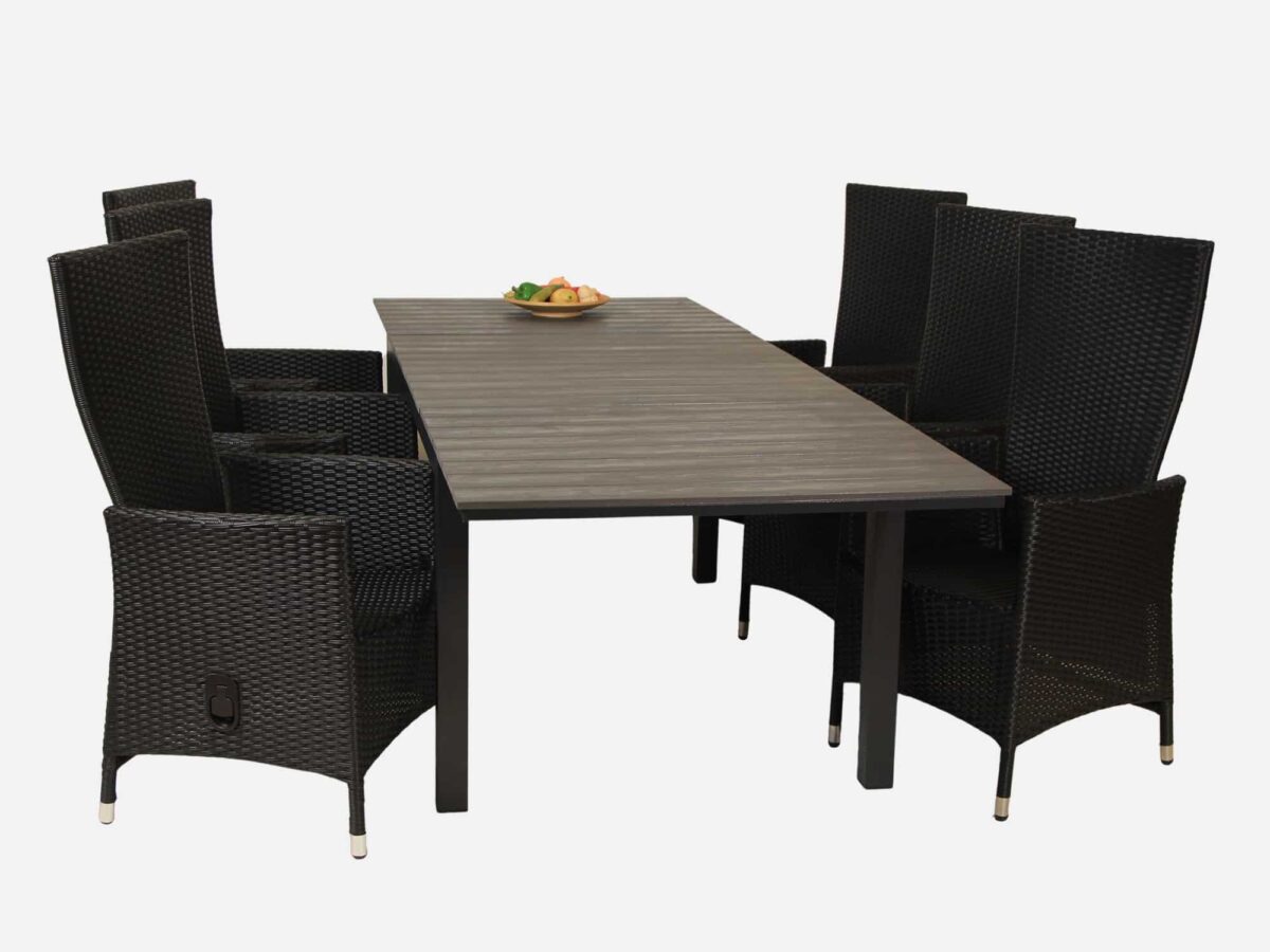 Havemøbelsæt med udtræksbord 95x200/250/300 cm William/Freja