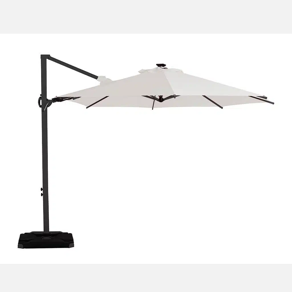Hængeparasol Roma Multi Hvid - 350 cm