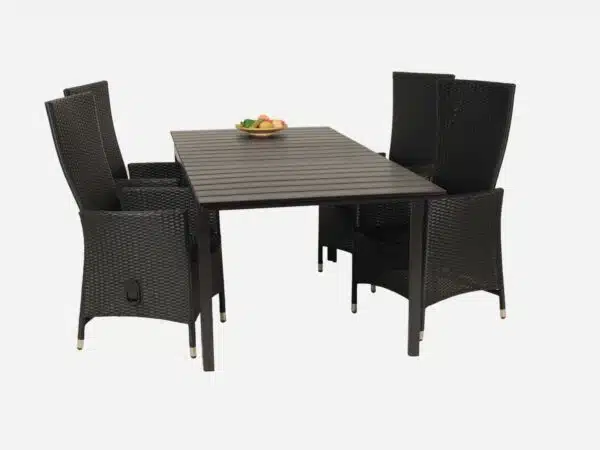 Havemøbelsæt med udtræksbord 95x160/206 cm Freja