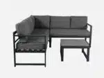 Lounge hjørnesofa Salvador Sort/Grå