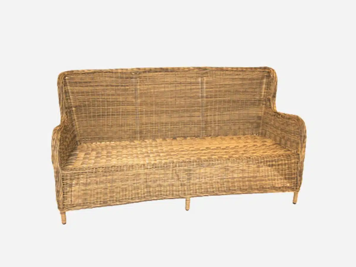 Polyrattan Sofa Elisabeth Nature 3 pers.