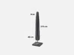 Parasol overtræk med løftestang 215 cm