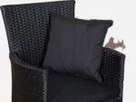 Sofapude 40x40 cm Sort/hvid strib
