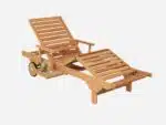 Solvogn med armlæn luksus teak Dublin