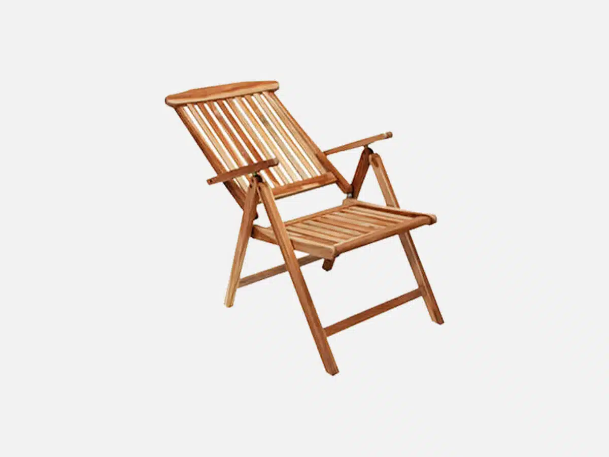 Cafesæt i teak træ 70 cm med Positionsstole