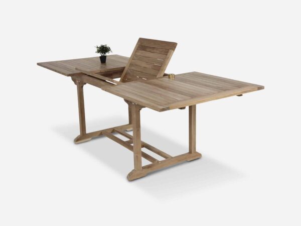 Teak havebord med udtræk Sumatra 100x160/220 cm