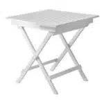 Hvidt Cafebord 70x70 cm Rosenborg