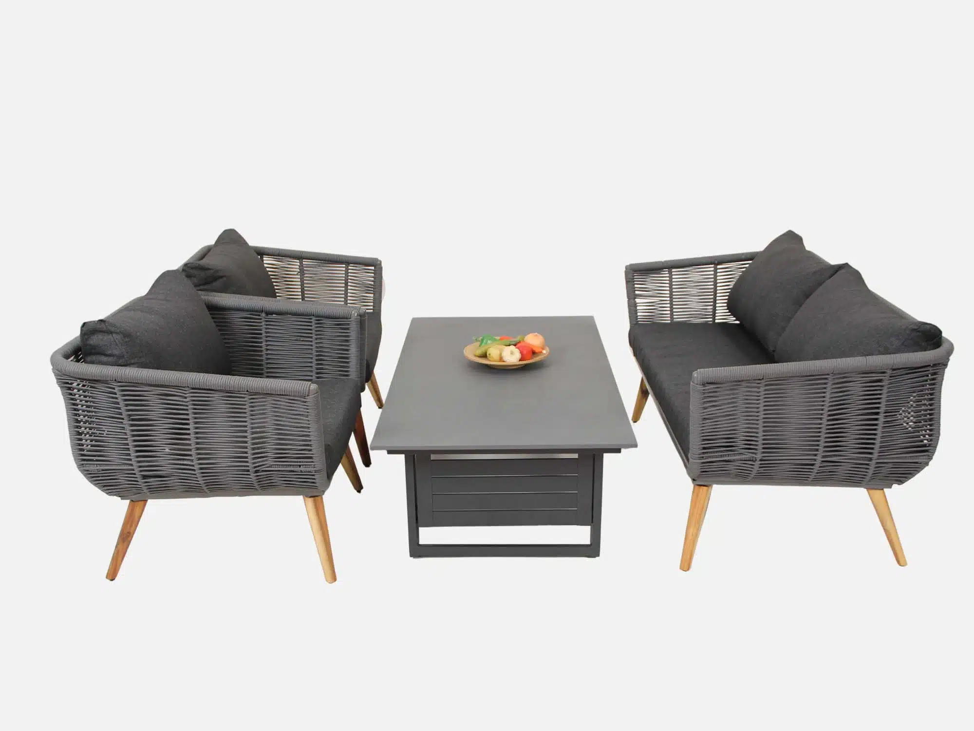 Loungesofa sæt Norwick 2 med hæve/sænke bord