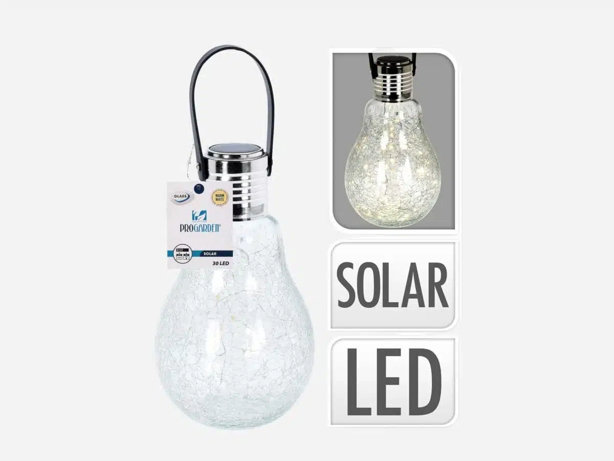 Solar Lampe Pærer med 30 Lysdioder