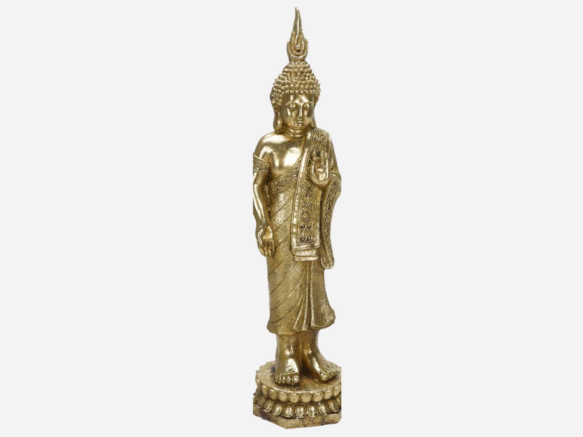 Buddha Figur Gold 87 cm