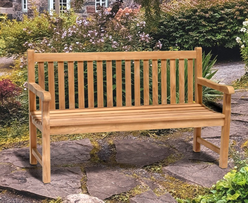 Havebænk teak 3 personers 3 personers havebænke