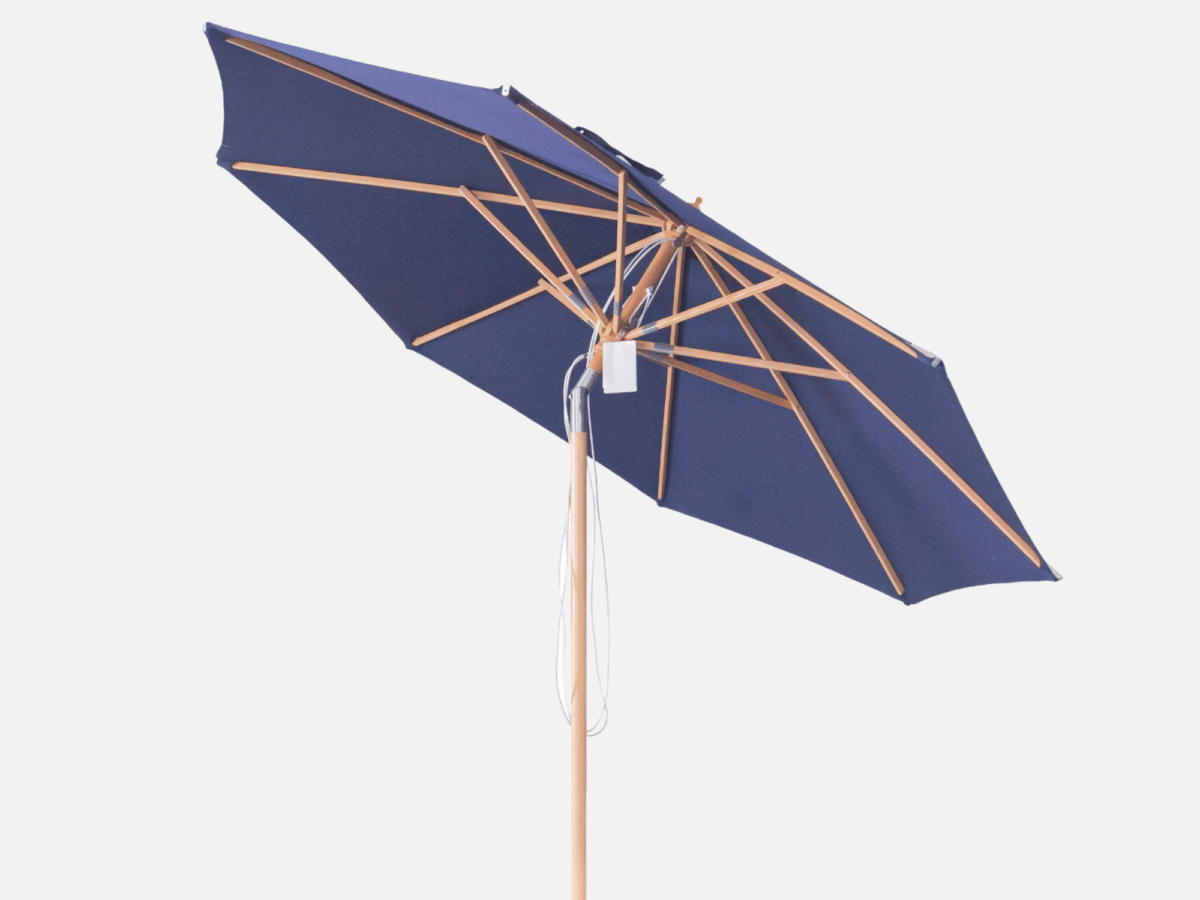 Haveparasol med Vip Blå Cebu - 300 cm Ø.