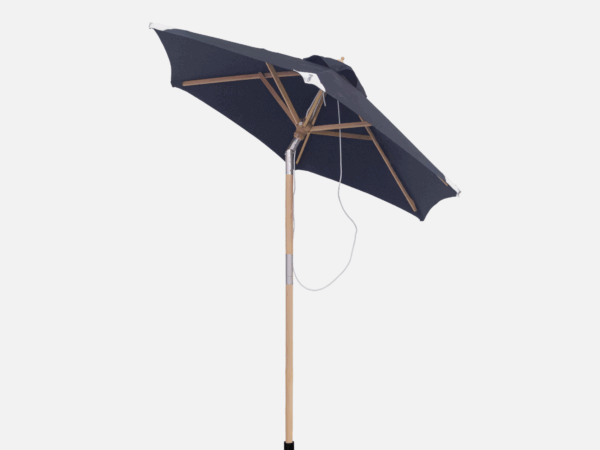 Haveparasol 1,8 meter Sort Venedig