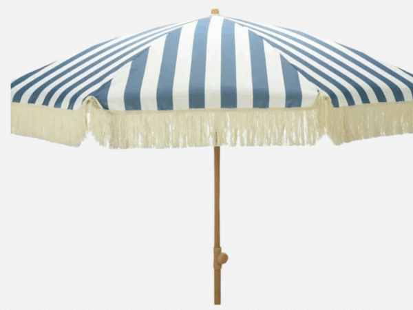 Parasol 180 Cm Blå/hvid