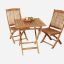 Cafesæt Luksus Teak 70x70 cm Hereford UA